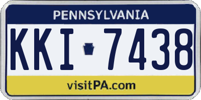 PA license plate KKI7438
