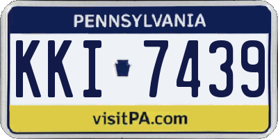 PA license plate KKI7439