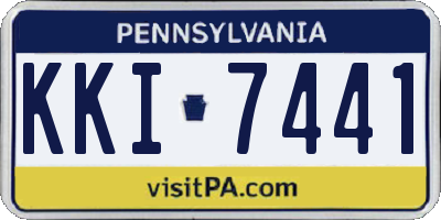 PA license plate KKI7441