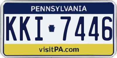 PA license plate KKI7446
