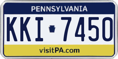 PA license plate KKI7450