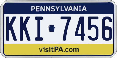 PA license plate KKI7456