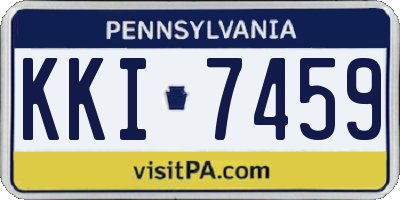 PA license plate KKI7459