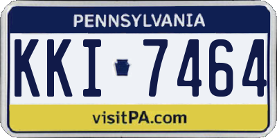 PA license plate KKI7464