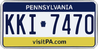 PA license plate KKI7470