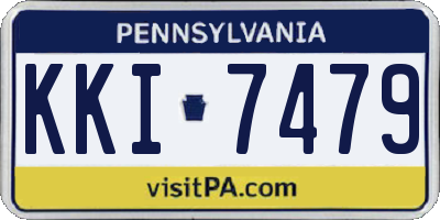 PA license plate KKI7479
