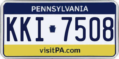PA license plate KKI7508