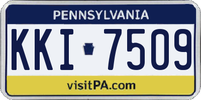 PA license plate KKI7509