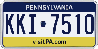 PA license plate KKI7510
