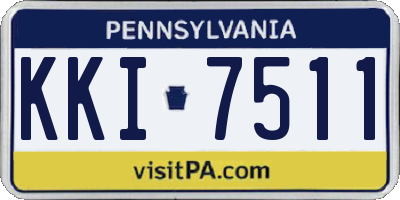 PA license plate KKI7511