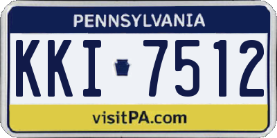 PA license plate KKI7512