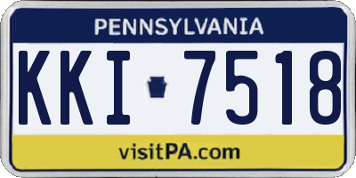 PA license plate KKI7518