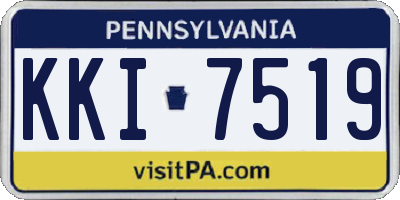 PA license plate KKI7519