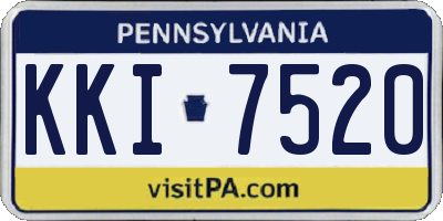 PA license plate KKI7520