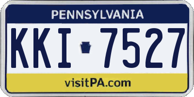 PA license plate KKI7527