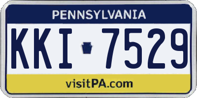 PA license plate KKI7529
