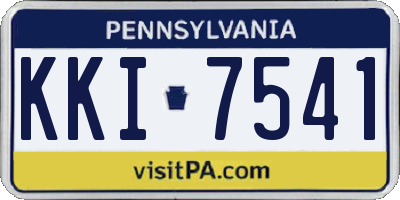 PA license plate KKI7541
