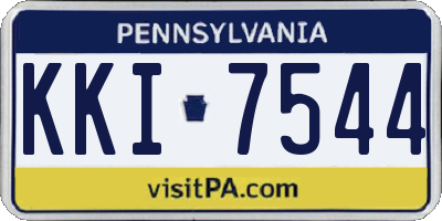 PA license plate KKI7544