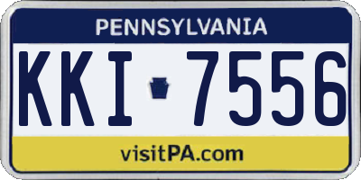 PA license plate KKI7556