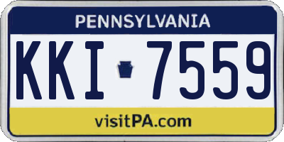 PA license plate KKI7559