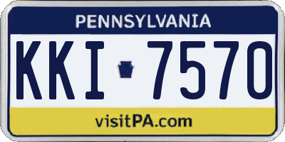 PA license plate KKI7570