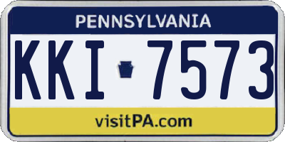 PA license plate KKI7573