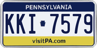 PA license plate KKI7579