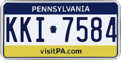 PA license plate KKI7584