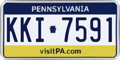 PA license plate KKI7591