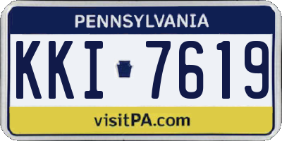 PA license plate KKI7619