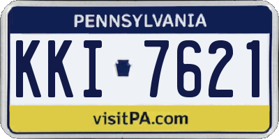 PA license plate KKI7621