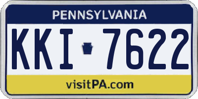 PA license plate KKI7622