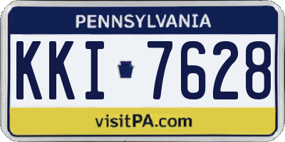PA license plate KKI7628