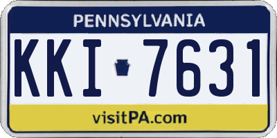 PA license plate KKI7631