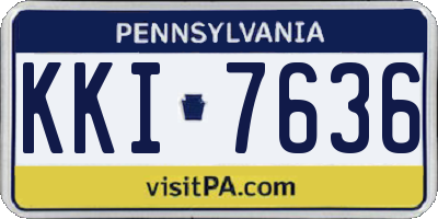 PA license plate KKI7636