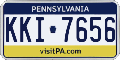 PA license plate KKI7656