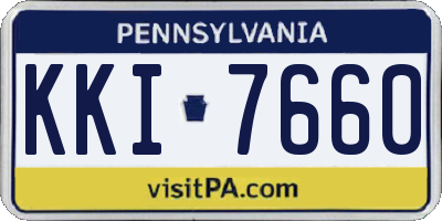PA license plate KKI7660