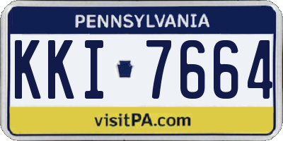 PA license plate KKI7664