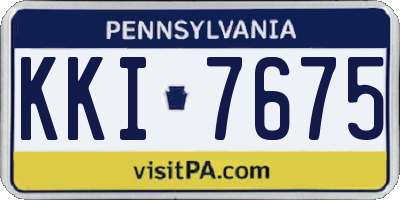 PA license plate KKI7675
