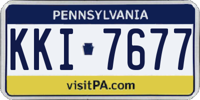 PA license plate KKI7677