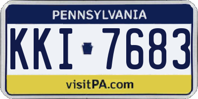 PA license plate KKI7683