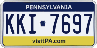 PA license plate KKI7697