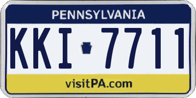 PA license plate KKI7711
