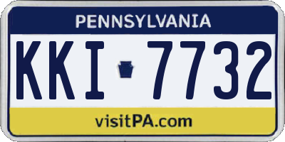 PA license plate KKI7732