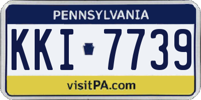 PA license plate KKI7739