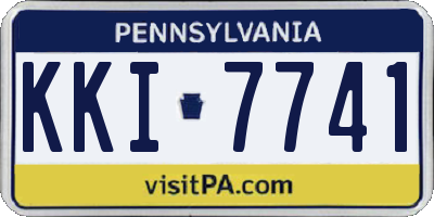 PA license plate KKI7741