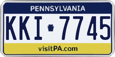 PA license plate KKI7745