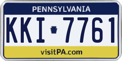 PA license plate KKI7761