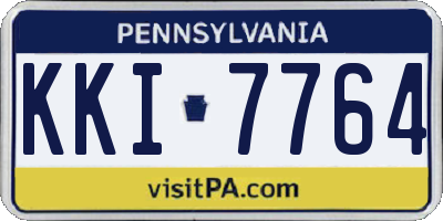 PA license plate KKI7764