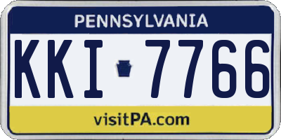PA license plate KKI7766
